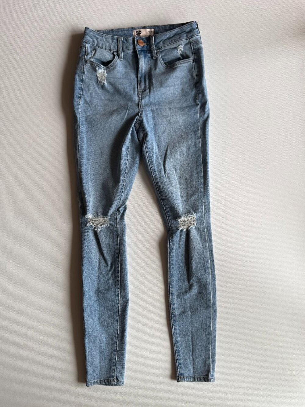SO Clothing High Rise Light Wash Jeggings